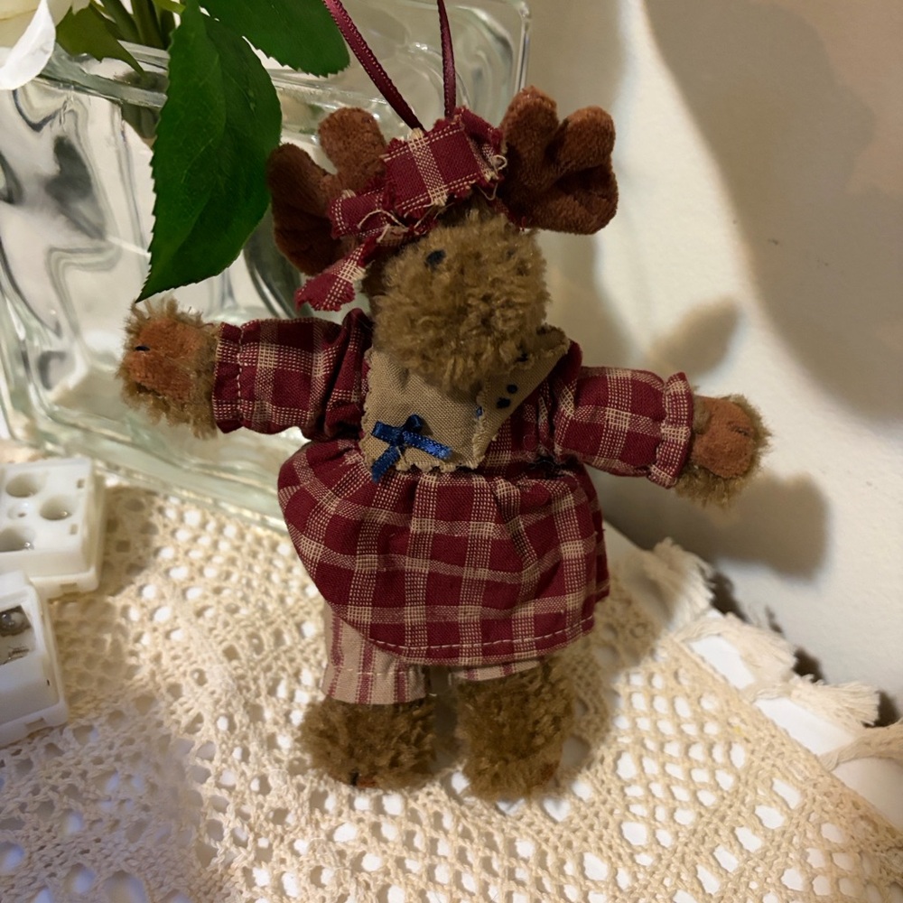 Vintage Boyds Bear Ornament Mocha Mooseby christmas moose ornament